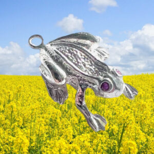 Nocturnal Frog Charm/Ruby