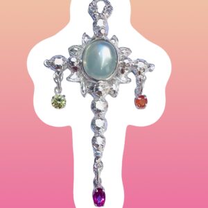 Order of the Blessedly Broken Bones Cross Pendant