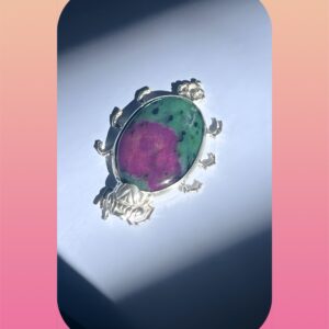 Spirit Beetle Pendant/Ruby in Zoisite