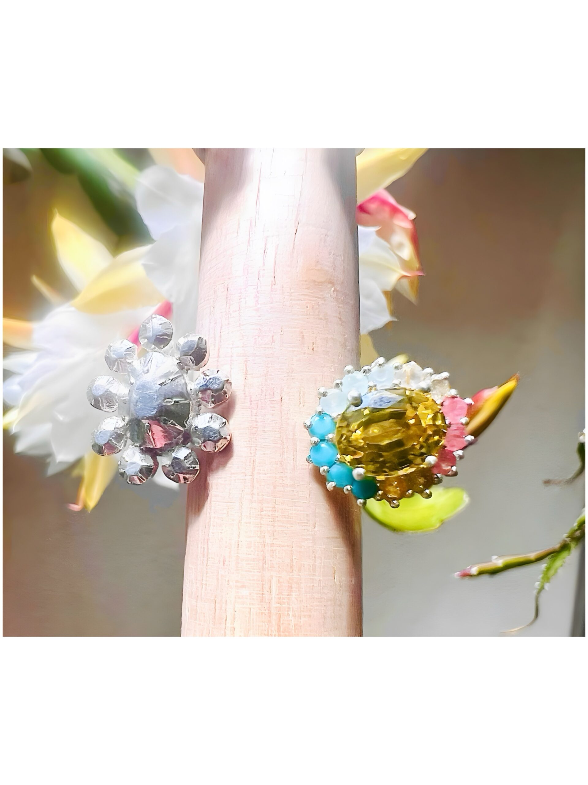 Beloved Twisted Double Ring/ Yellow Sapphire - Image 2